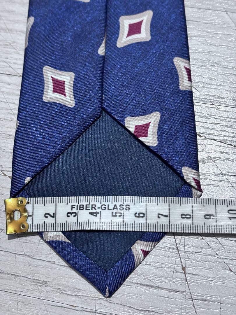 FRANCO BASSI フランコバッシダイヤ　小紋柄　ネクタイ　イタリア製