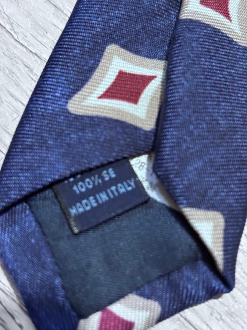 FRANCO BASSI フランコバッシダイヤ　小紋柄　ネクタイ　イタリア製