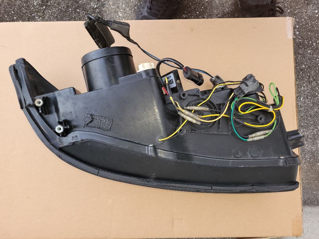 78WORKS　ファイバーLED ヘッドライトV4ブラック