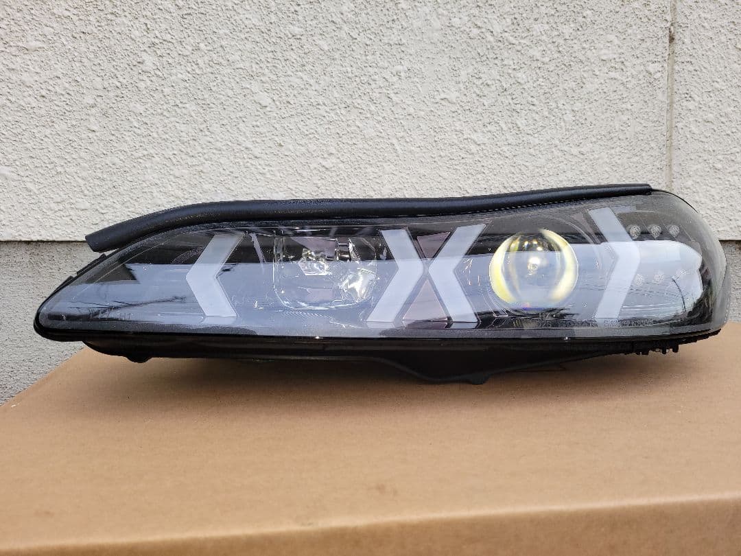 78WORKS　ファイバーLED ヘッドライトV4ブラック