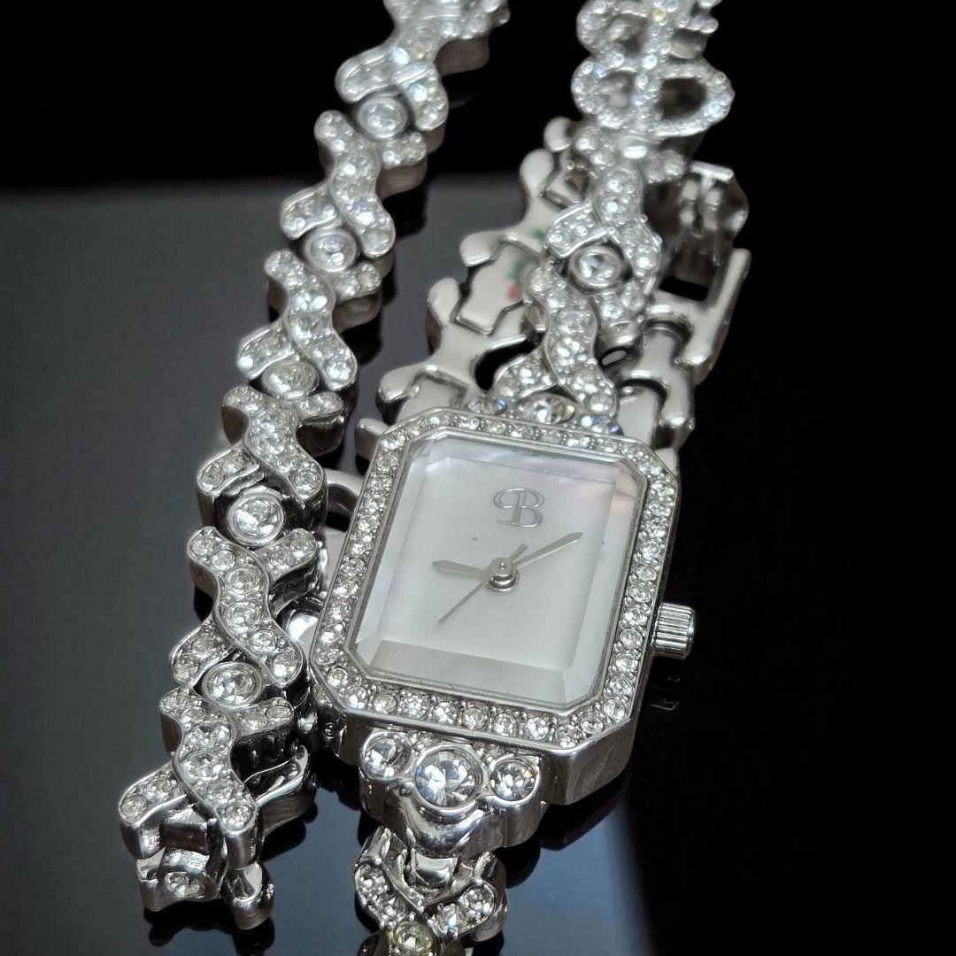 現行品✨稼働✨ブリラミコ GRACE DOUBLE スワロ 腕時計 クォーツ