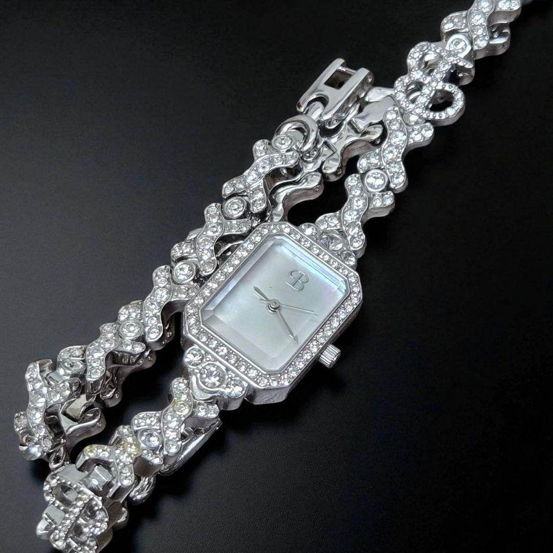 現行品✨稼働✨ブリラミコ GRACE DOUBLE スワロ 腕時計 クォーツ