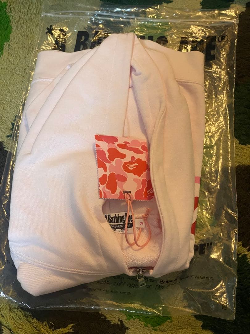 トップス BAPE STA CROPPED ZIP HOODIE S