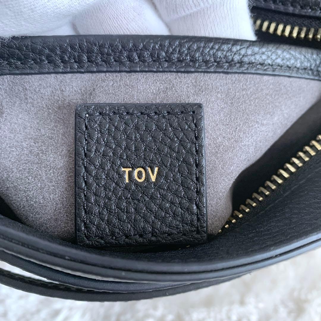 【ayaa】ほぼ未使用♪TOV トーヴ MIMI Mサイズブラックシボ革