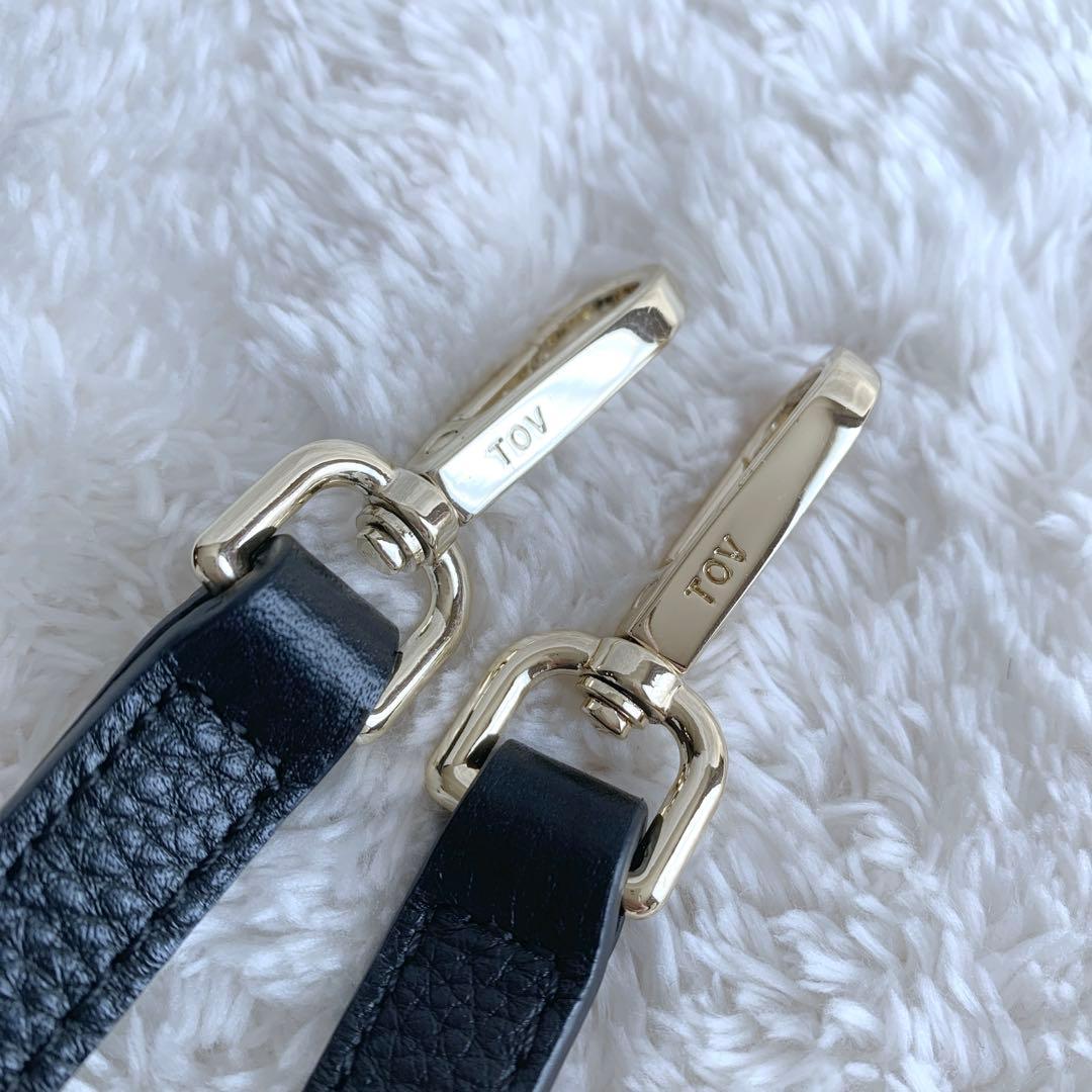 【ayaa】ほぼ未使用♪TOV トーヴ MIMI Mサイズブラックシボ革