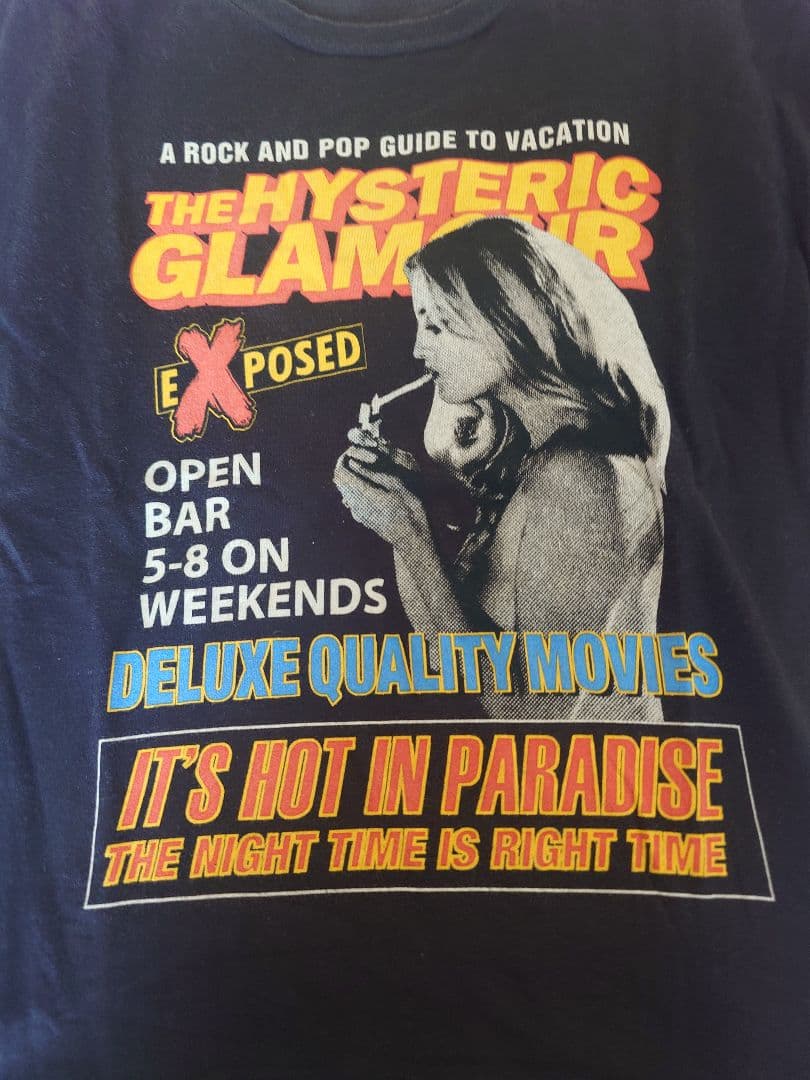 ほぼ未使用HYSTERIC GLAMOUR プリントTシャツ Sサイズ ブラック
