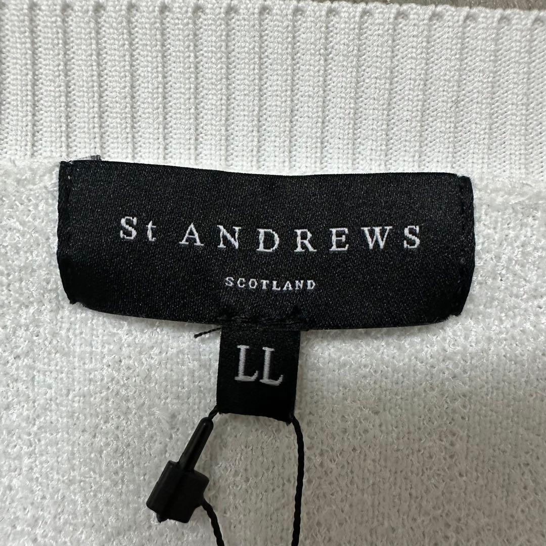 【超人気◎】St ANDREWS　ニット　ジャガード　総柄　刺繍　新品タグ付き◎
