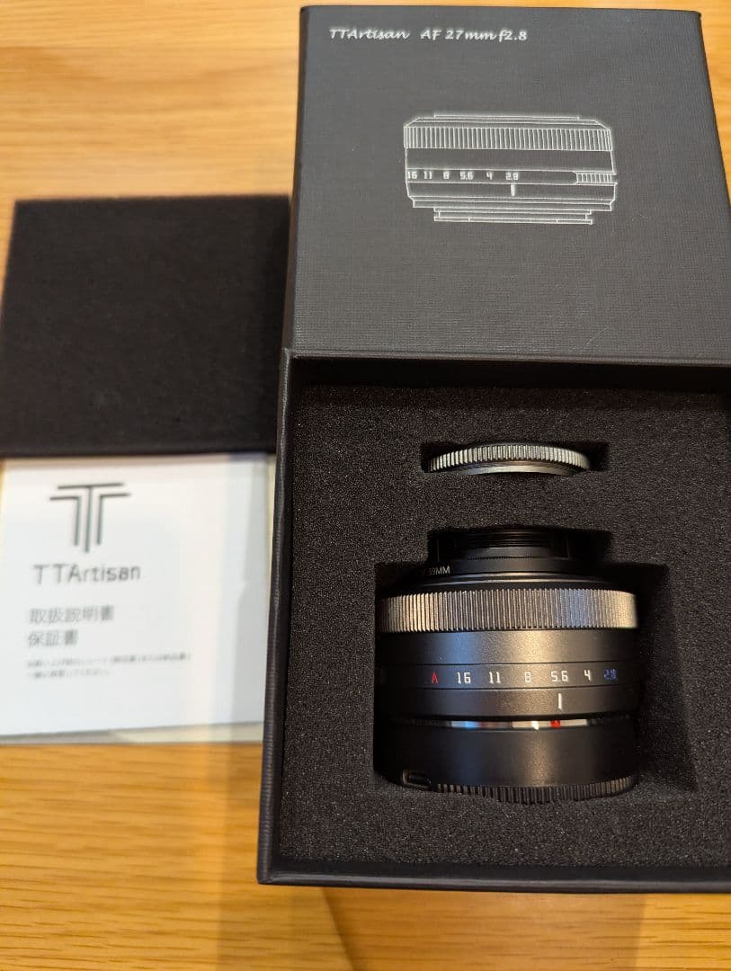 美品ttアルティザンTTArtisanAF 27mm f/2.8チタンブラック