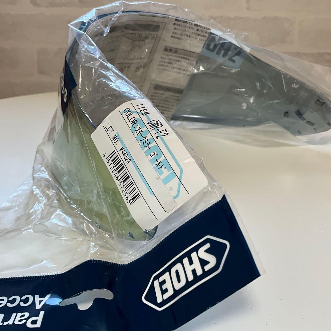 ⭐️新品SHOEI　CWR-F2 スモークミラーシールド　ゴールド