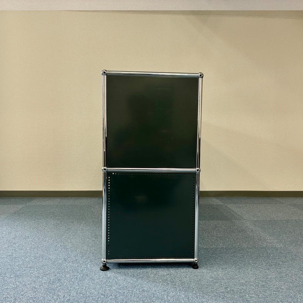 中古 USMハラー｜キャビネット サイドボード 2列2段 アントラサイト