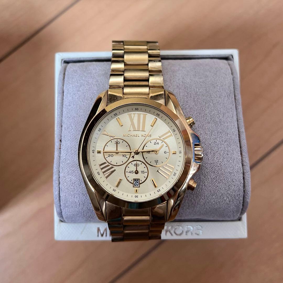 【美品】マイケルコース BRADSHAW ブラッドショー　腕時計 ゴールド