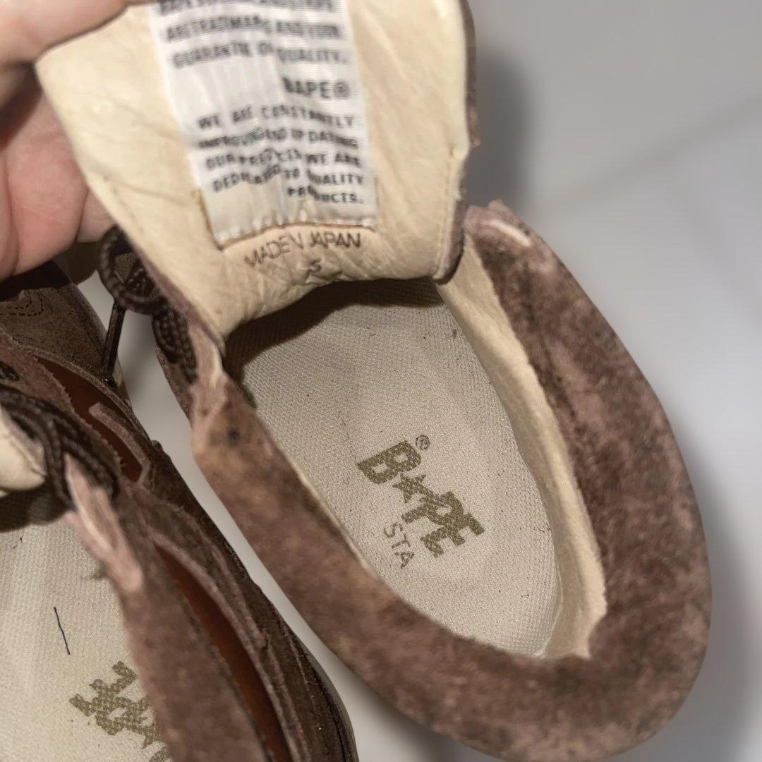 みぃ希少BAPE STA ブラウンスエードスニーカー