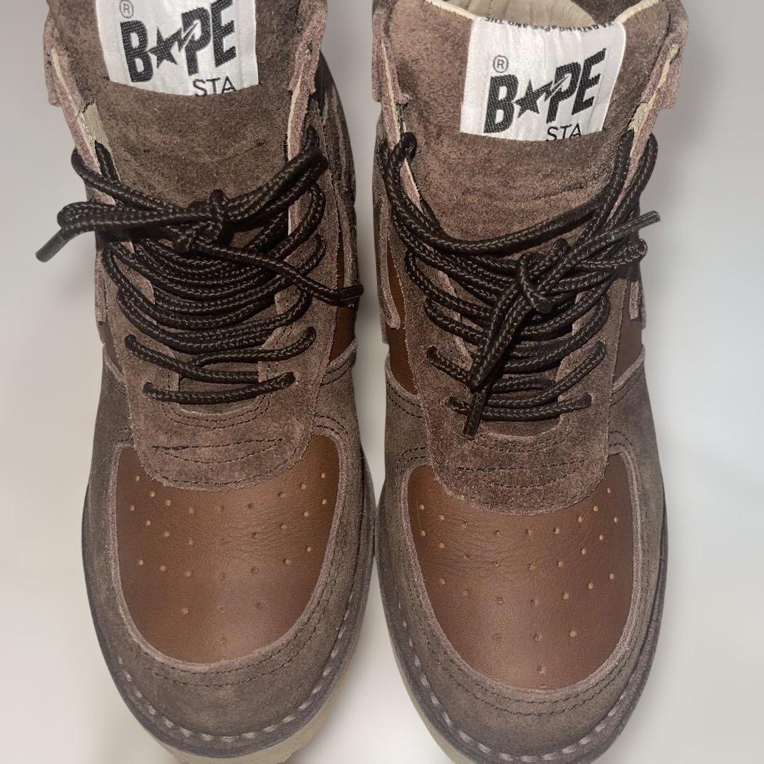 みぃ希少BAPE STA ブラウンスエードスニーカー