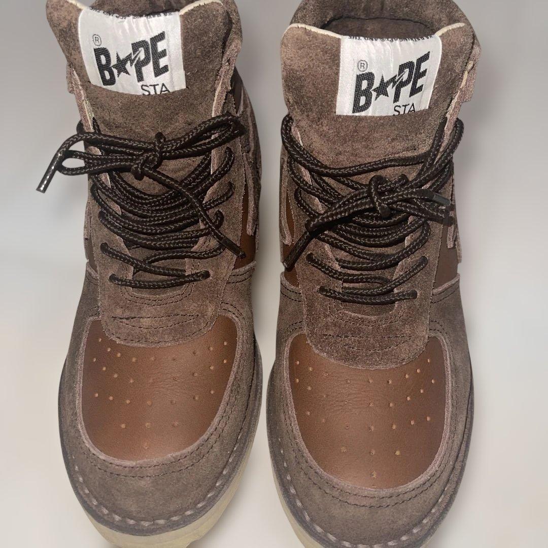 みぃ希少BAPE STA ブラウンスエードスニーカー