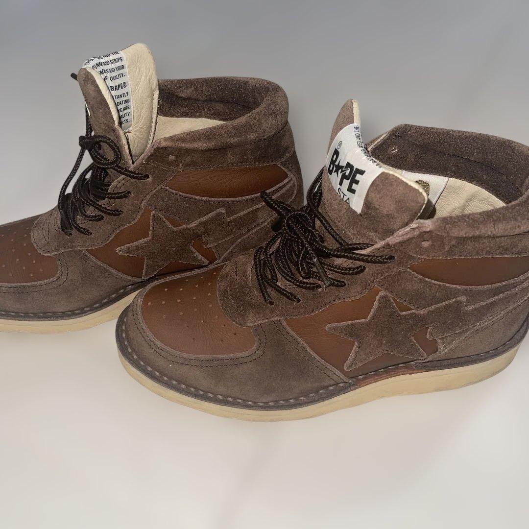 みぃ希少BAPE STA ブラウンスエードスニーカー