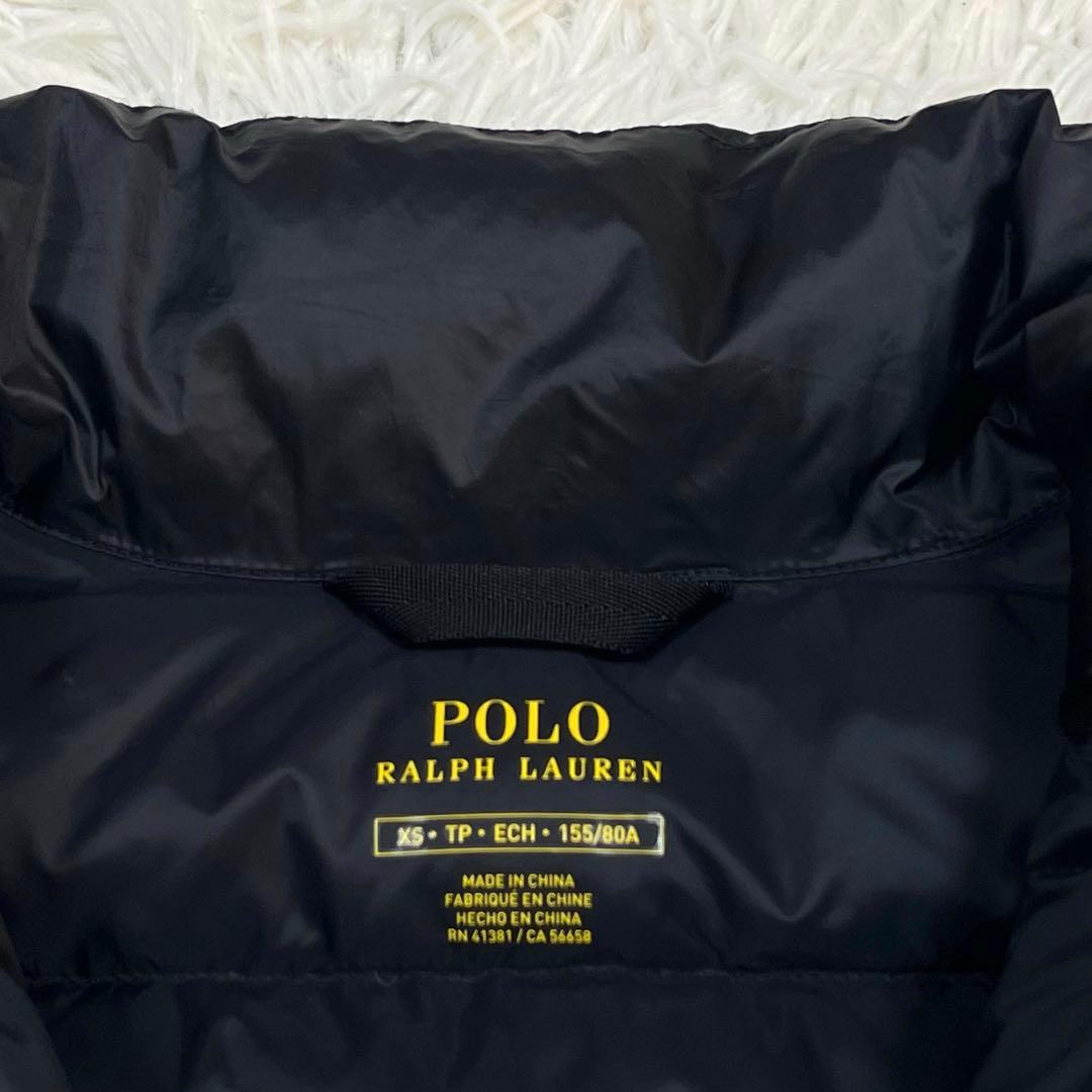 美品✨ラルフローレン ダウンベスト ブラック ポニー刺繍 レディースXS