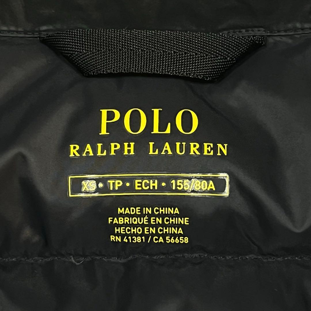 美品✨ラルフローレン ダウンベスト ブラック ポニー刺繍 レディースXS