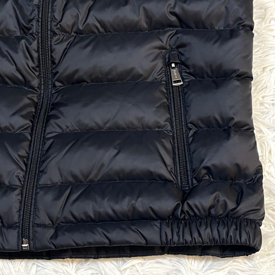 美品✨ラルフローレン ダウンベスト ブラック ポニー刺繍 レディースXS