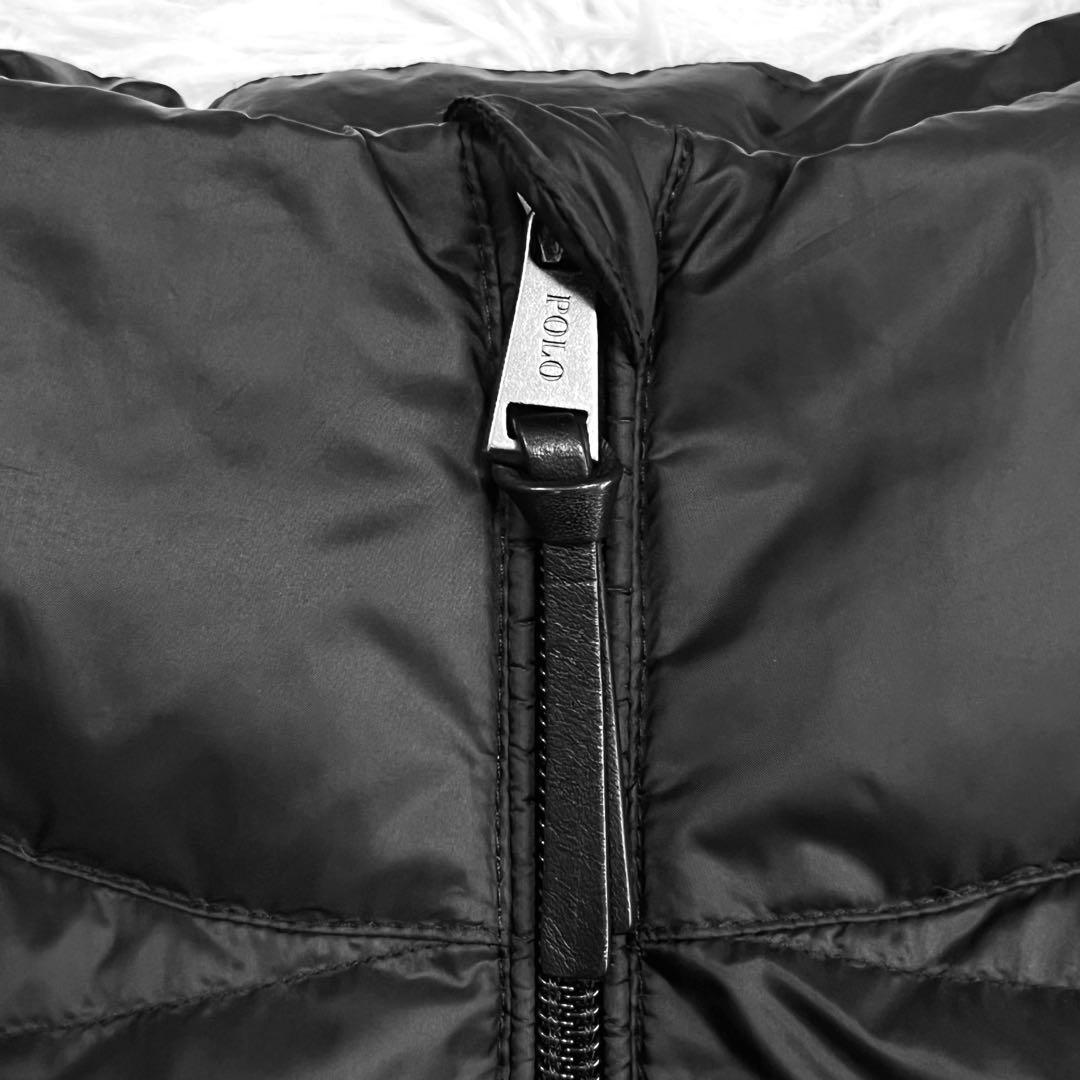 美品✨ラルフローレン ダウンベスト ブラック ポニー刺繍 レディースXS