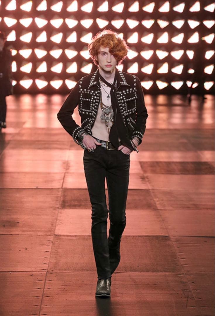 Saint Laurent SS15 ビーズ　スカーフ　ストール