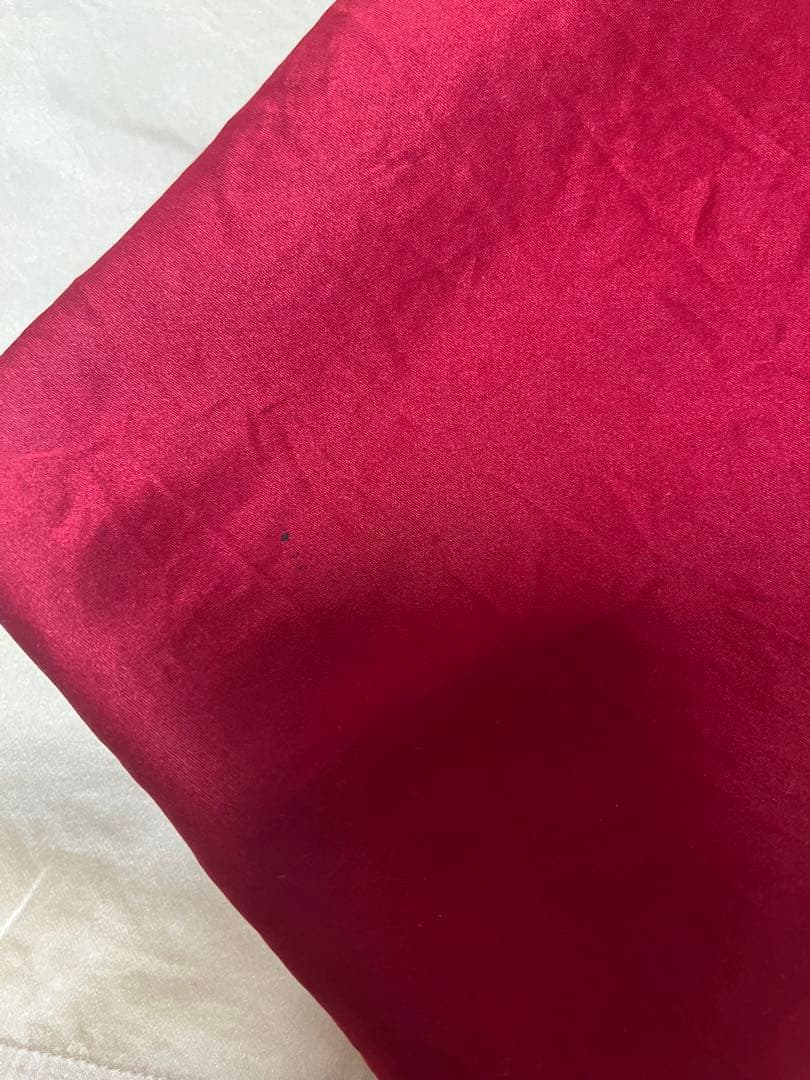 インティミッシミ ミディ丈シルク スリップ#レッドS