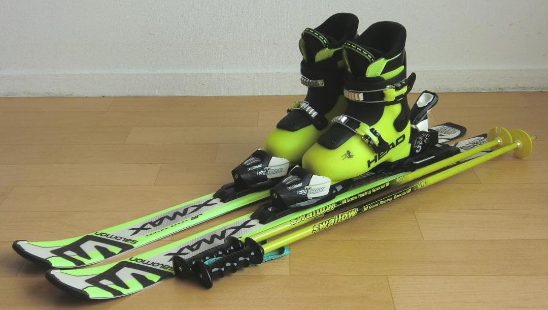 ■■11月限定■送料無料■サロモン■子供用スキー4点セット■100/20.5■■