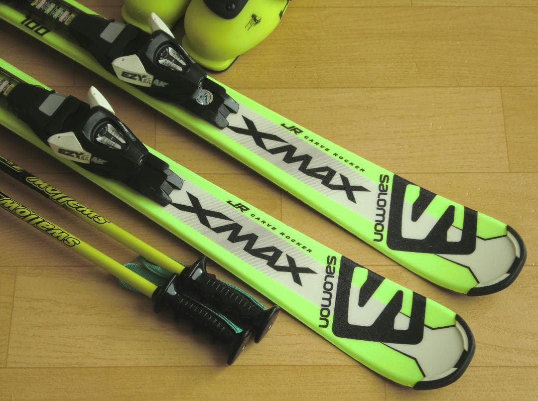 ■■11月限定■送料無料■サロモン■子供用スキー4点セット■100/20.5■■