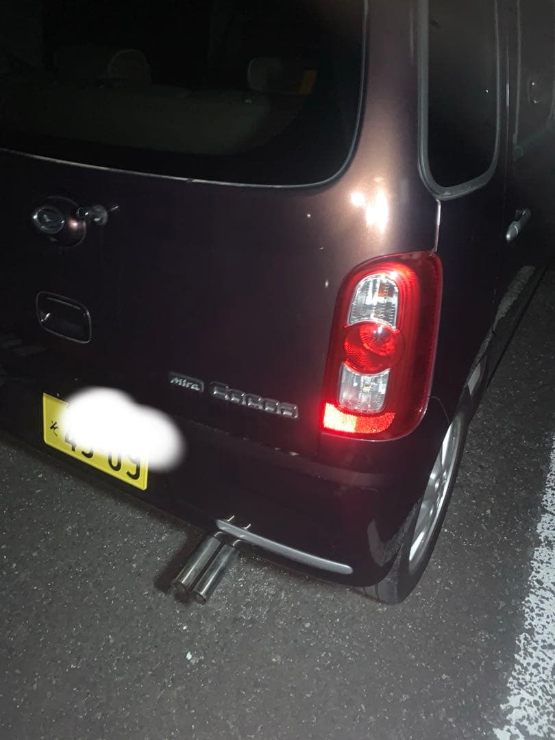 ミラ　l275用　マフラー　デュアル　ストレート　ワンオフ　ミラココアにも⭐︎