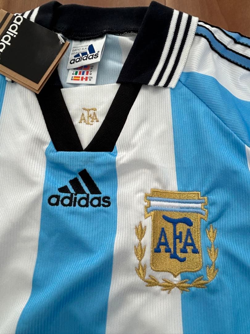 【レア・新品タグ付き】アルゼンチン代表 98-99 長袖 ユニフォーム 当時品
