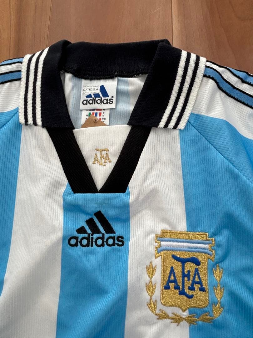 【レア・新品タグ付き】アルゼンチン代表 98-99 長袖 ユニフォーム 当時品