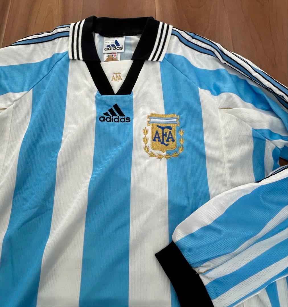 【レア・新品タグ付き】アルゼンチン代表 98-99 長袖 ユニフォーム 当時品
