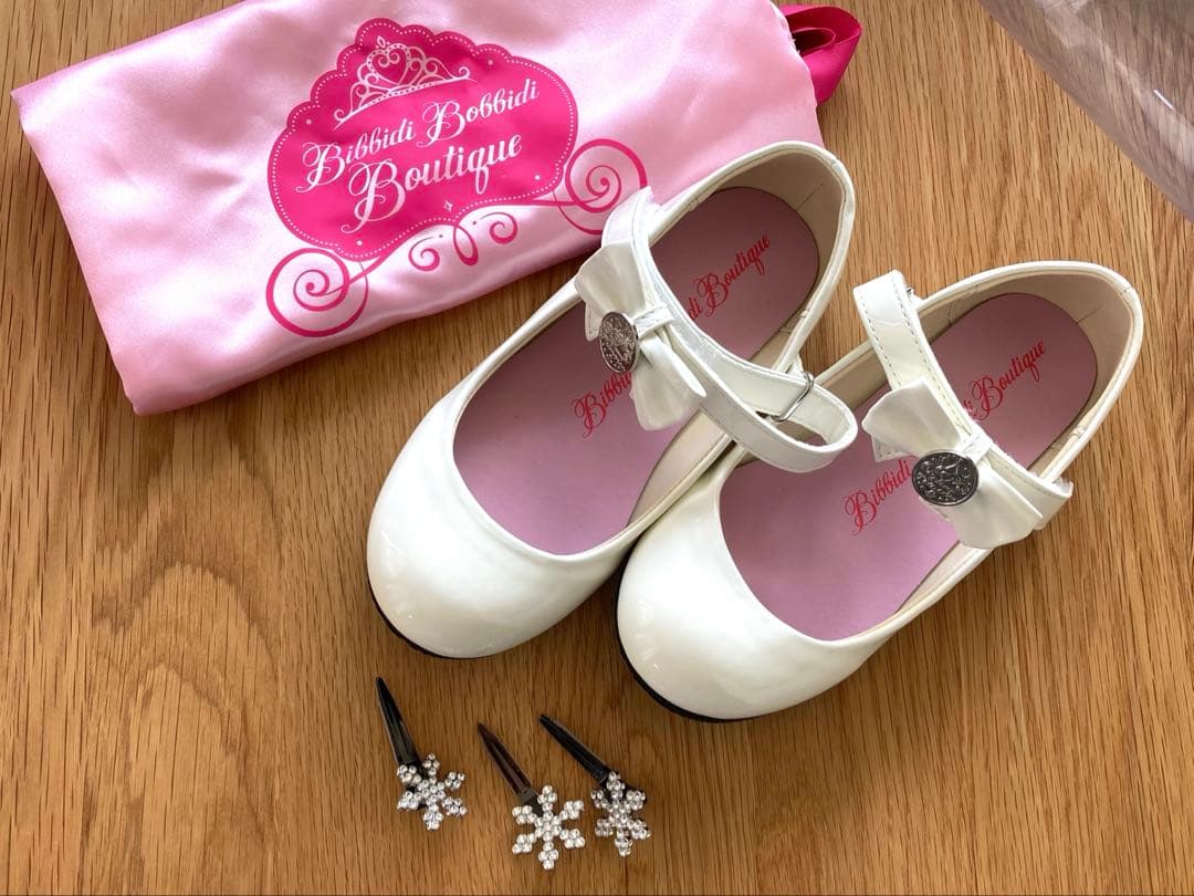 ビビディバビディブティック　エルサ　ドレス　120 シューズと髪飾りのセット