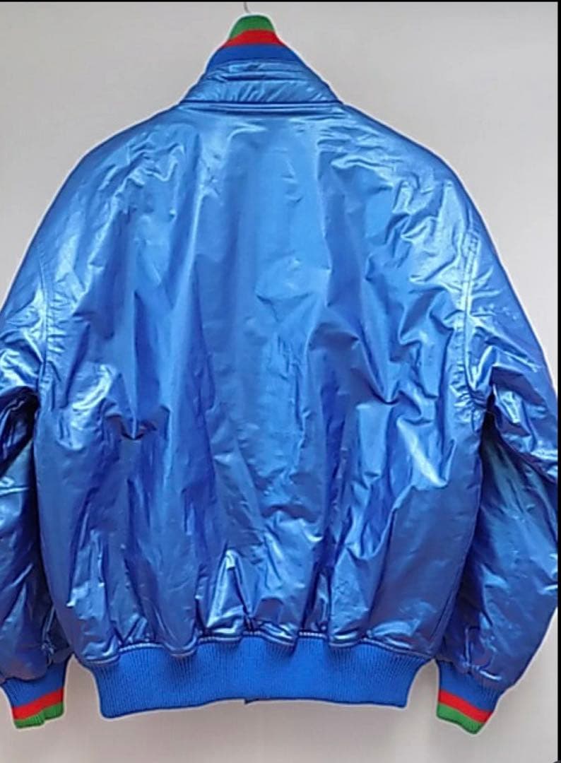 ライオンズ ボンバージャケット 青