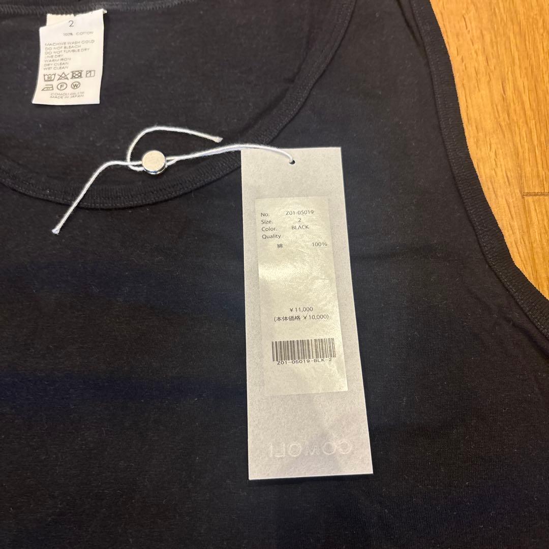 2枚組 黒白 COMOLI サープラスタンクトップ size2