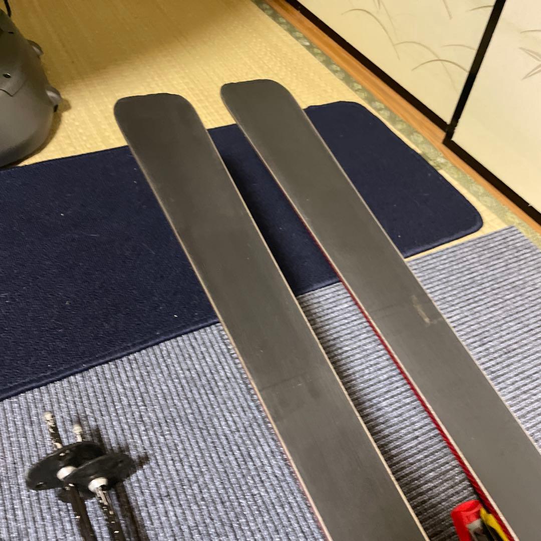 スキー板　180 サロモン　スキー　ストック120