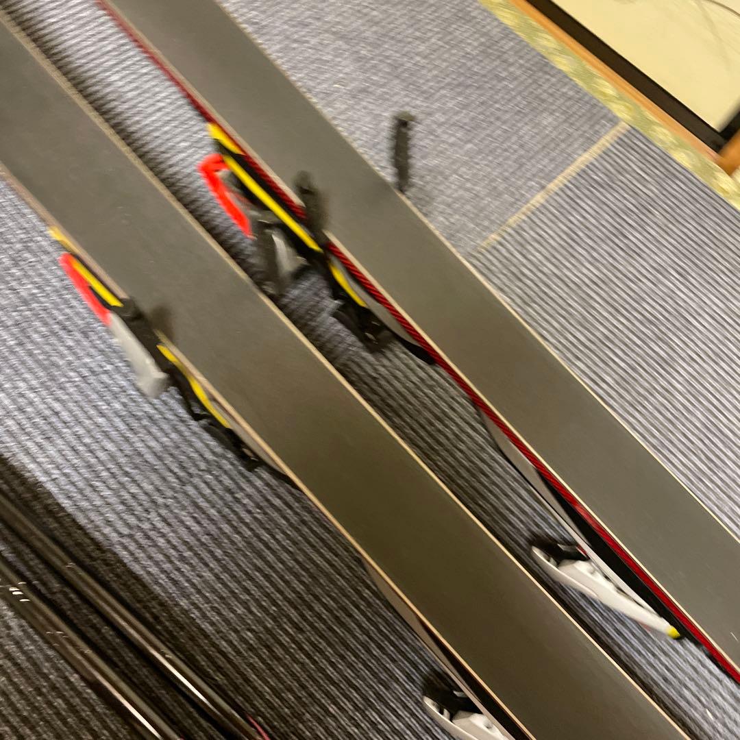 スキー板　180 サロモン　スキー　ストック120