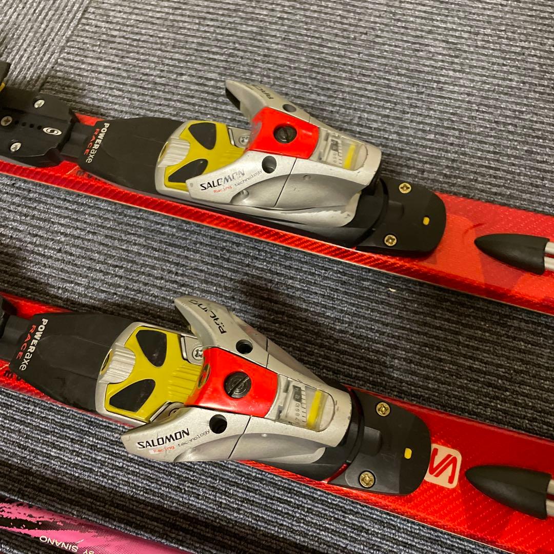 スキー板　180 サロモン　スキー　ストック120