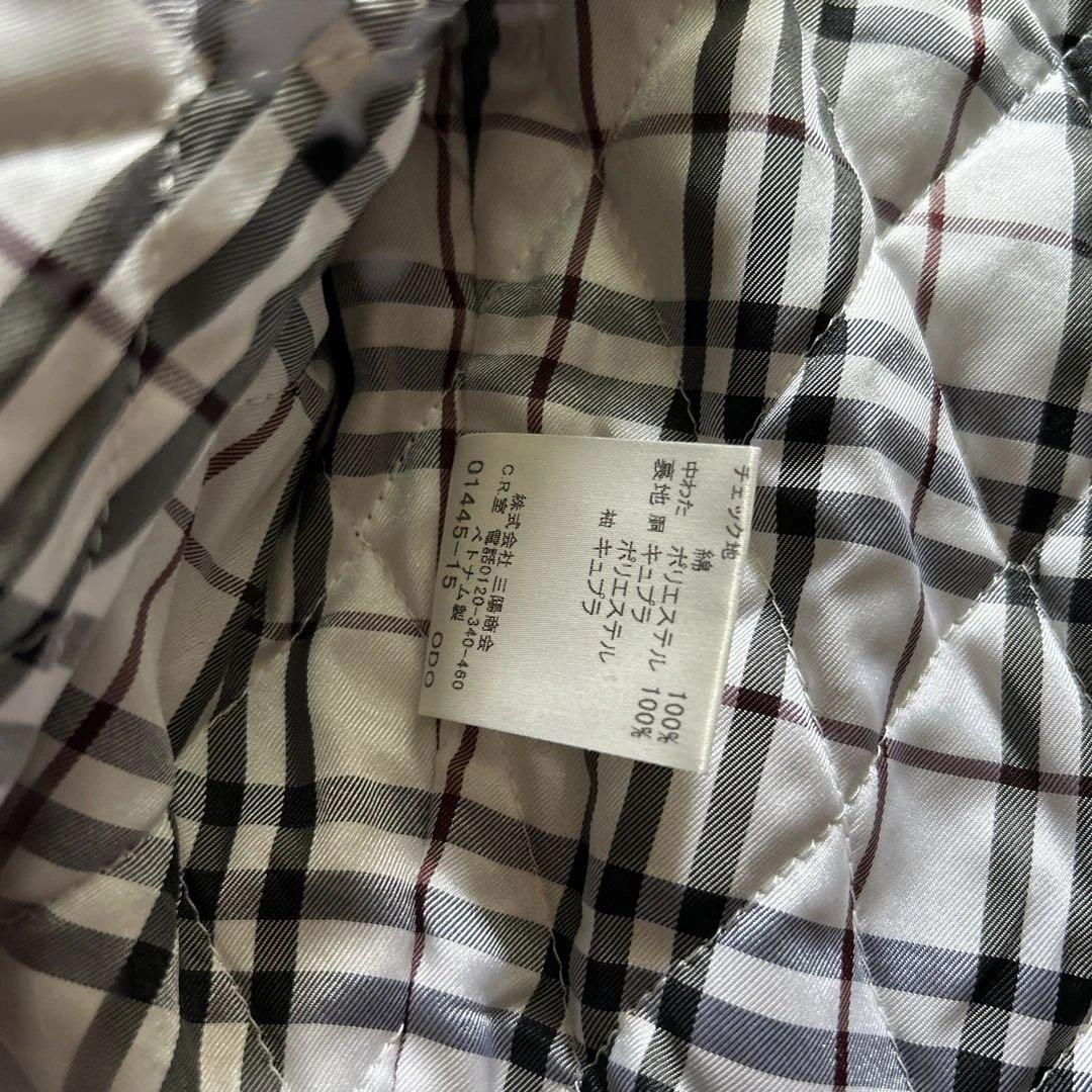 美品バーバリーブラックレーベル裏地ノバチェックメルトンPコートジャケットMサイズ