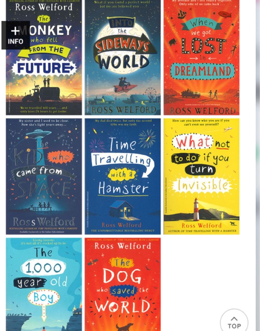 Ross Welford Collection 全8冊 人気洋書ボックスセット