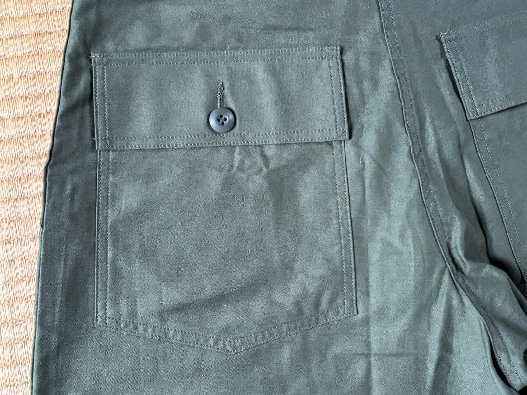 CIOTA スビンコットンバックサテン ベイカーパンツ カーキ５ シオタ