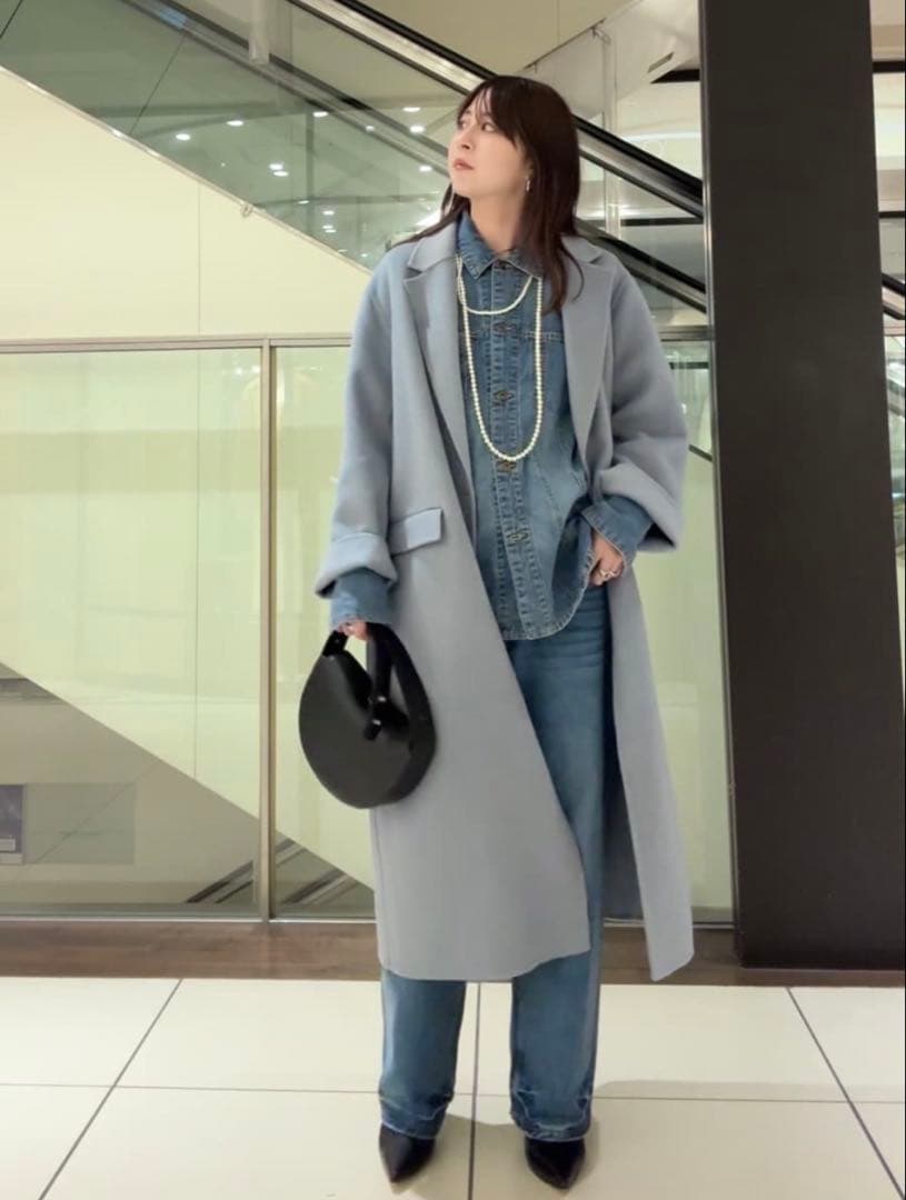 完売品☆LOUNGEDRESS☆20周年限定☆ロングリバーコート☆ブルー