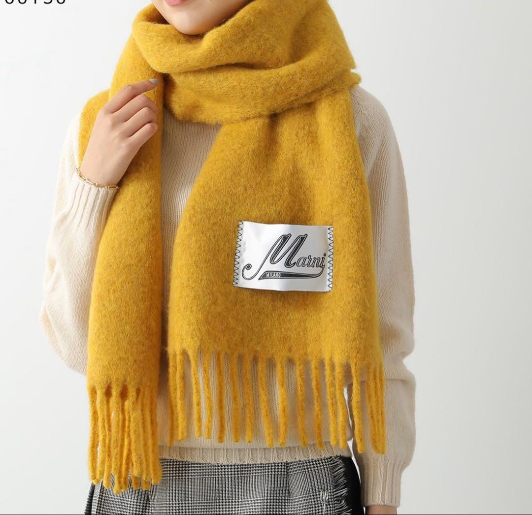【新品】マルニ マフラー ストール イエロー