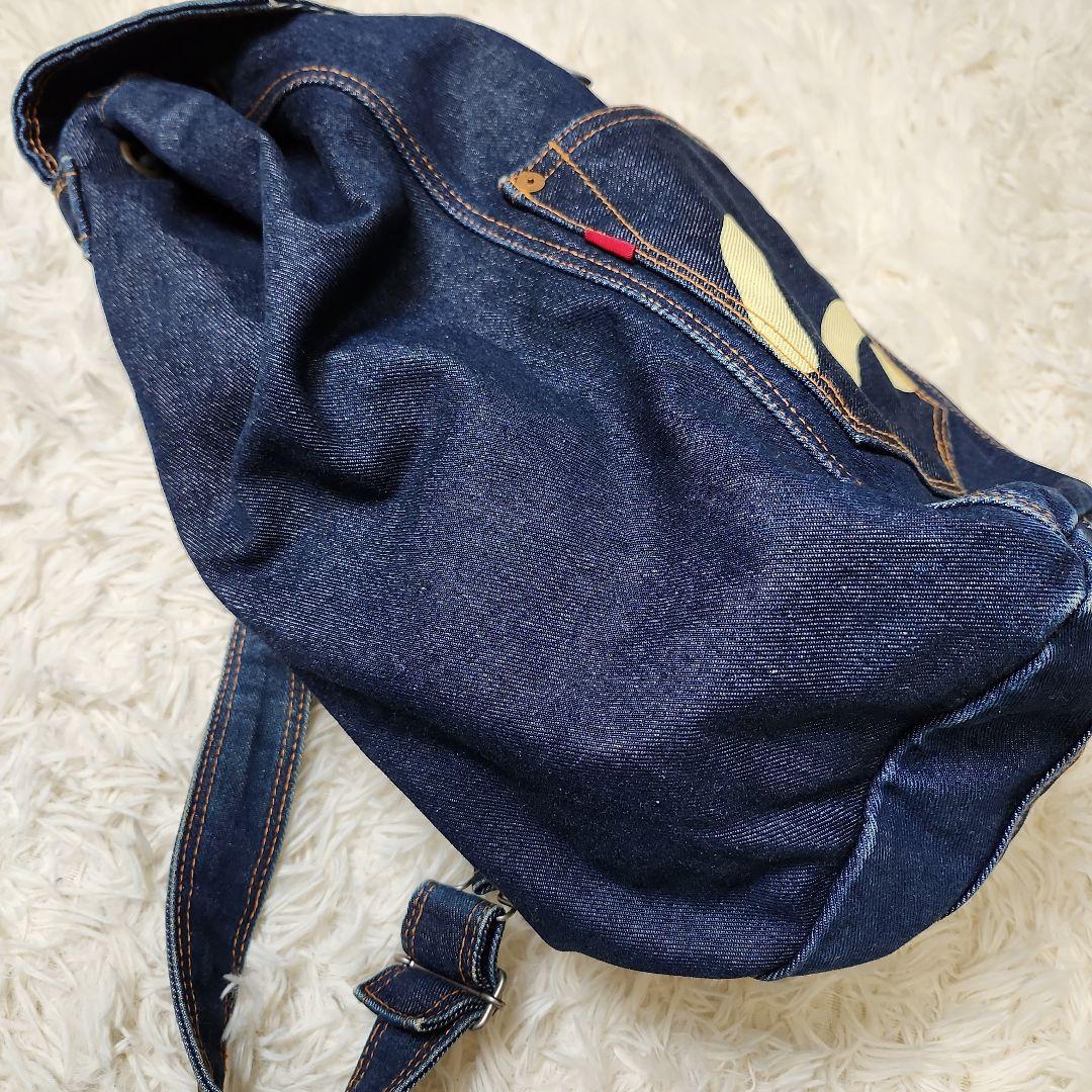 【レア美品】EVISU 希少タグ　デニムリュック カモメ