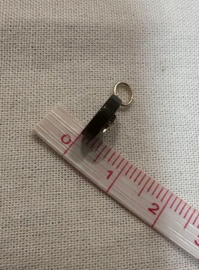 agete アガット　K10 チャーム　オニキス　オパール　販売証明書付き