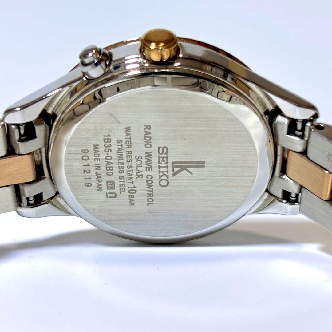 SEIKO ルキア レディース腕時計 lk コンビ ラウンド ソーラー