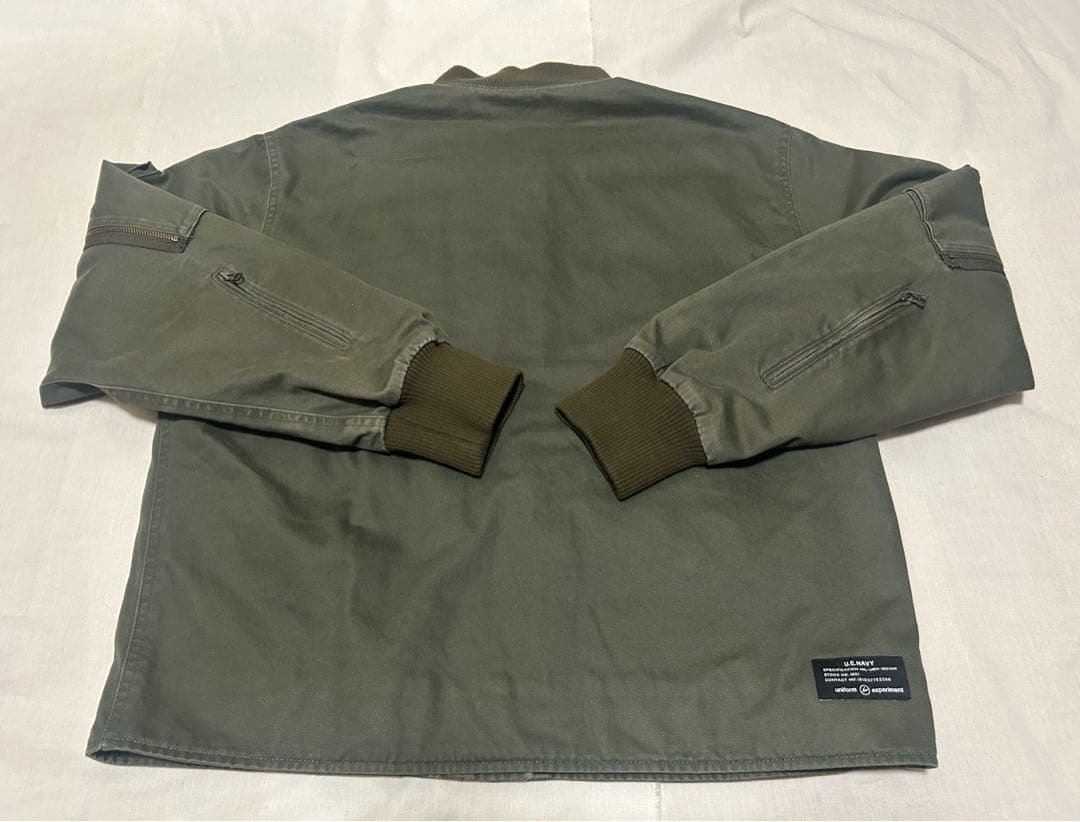 ジャケット・アウター UNIFORM EXPERIMENT WASHED FLIGHT BLOUSON