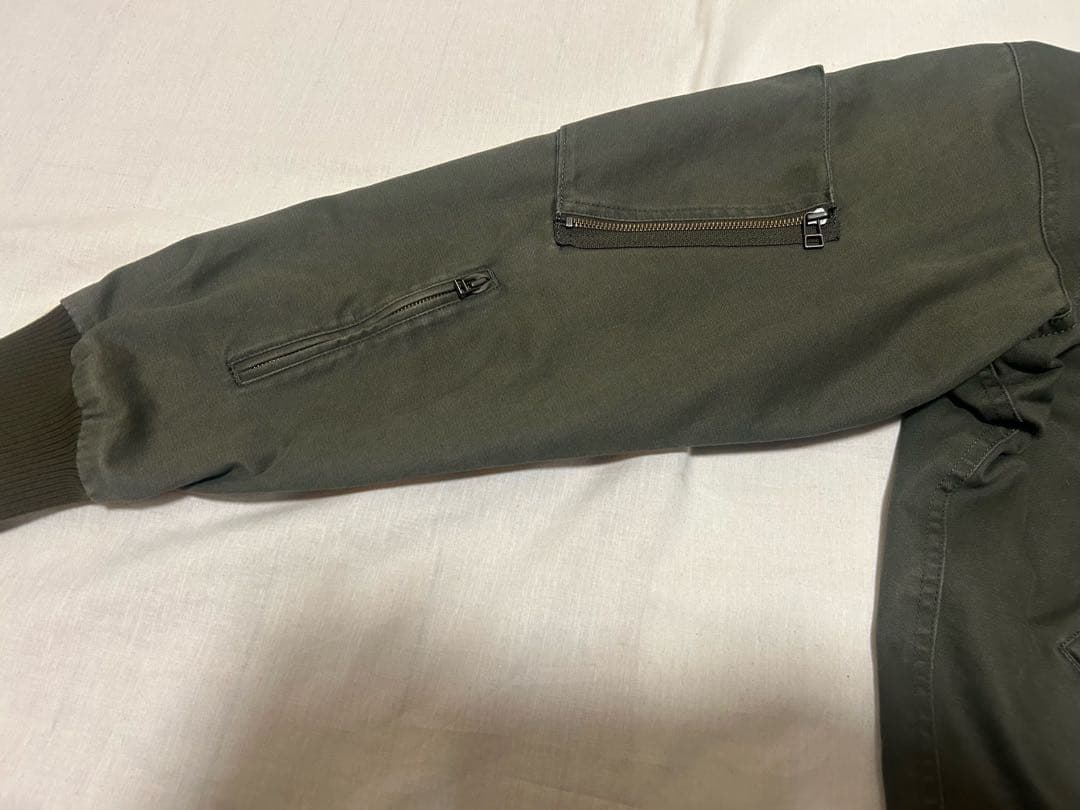 ジャケット・アウター UNIFORM EXPERIMENT WASHED FLIGHT BLOUSON