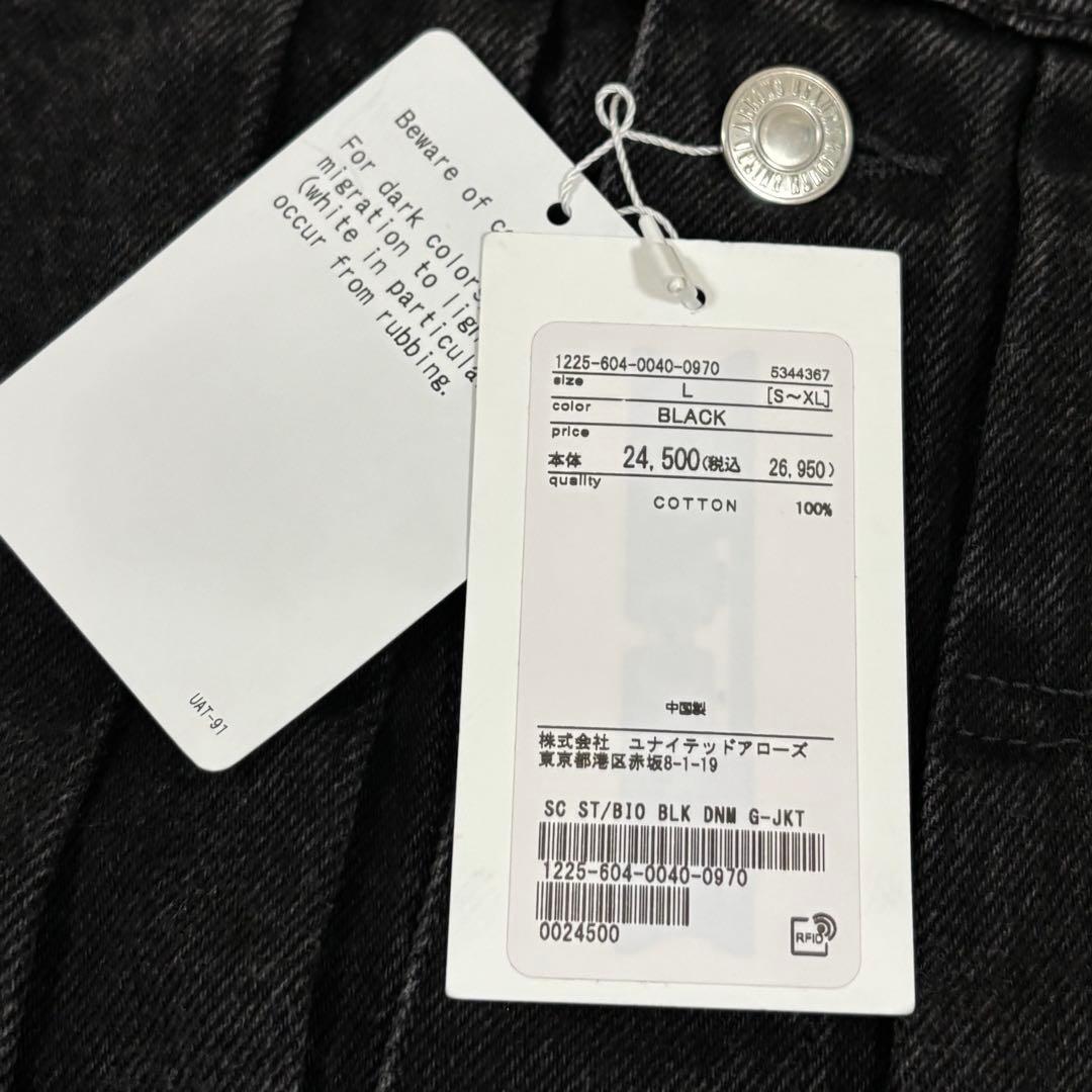 新品未使用タグ付き　ST/BIO ブラック デニム ジャケット BLACK L
