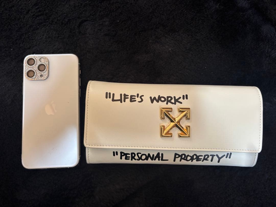 ⚠️hiro　Off-White ホワイト 財布チェーン