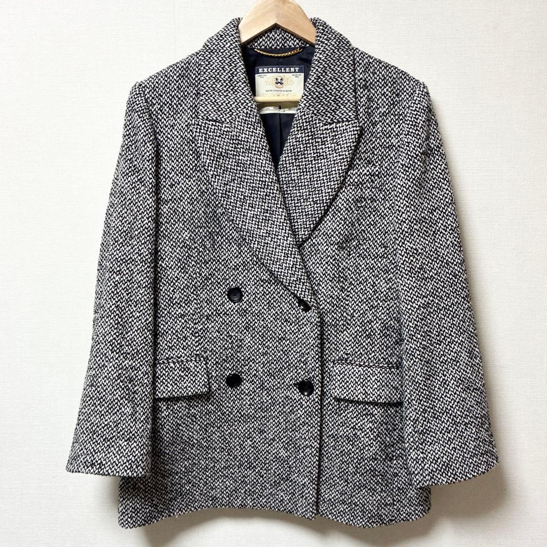 【2024AW】L'ESSAGE CANGIOLI ジャケットコート ツイード